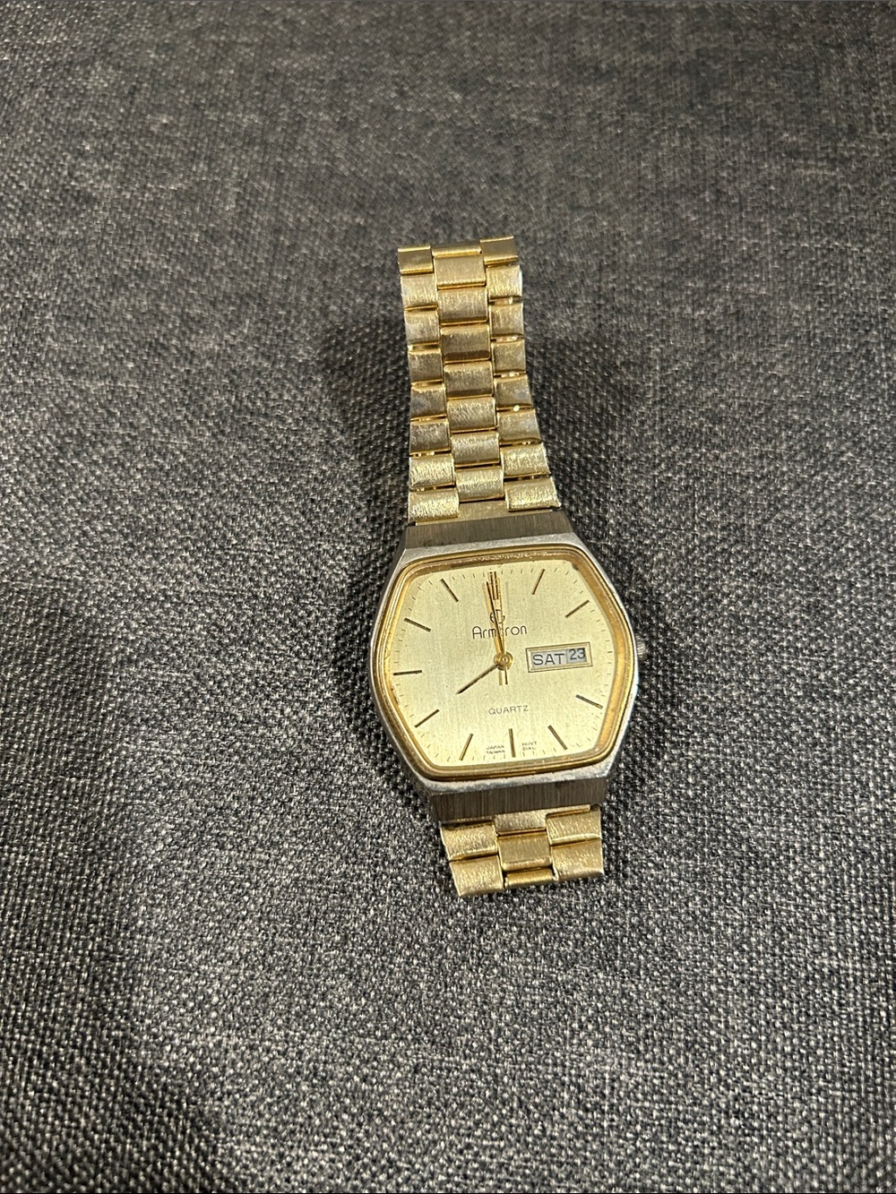 Armitron Gold Tone Men's Day-Date Bracelet Watch